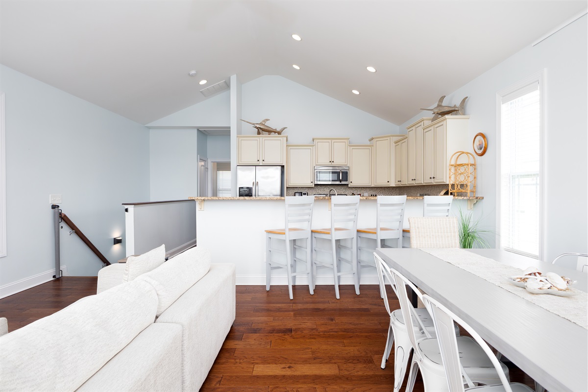 Bar top seating for 4