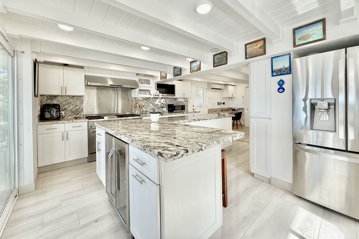 Can you imagine how many Christmas sugar cookies you could roll out onto this island? Or the buffet you could set up for Thanksgiving dinner?