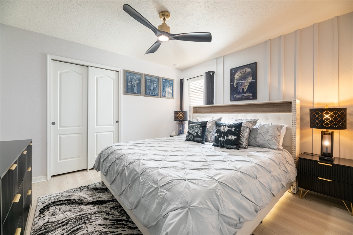 Our Star Wars adult bedroom is a classic