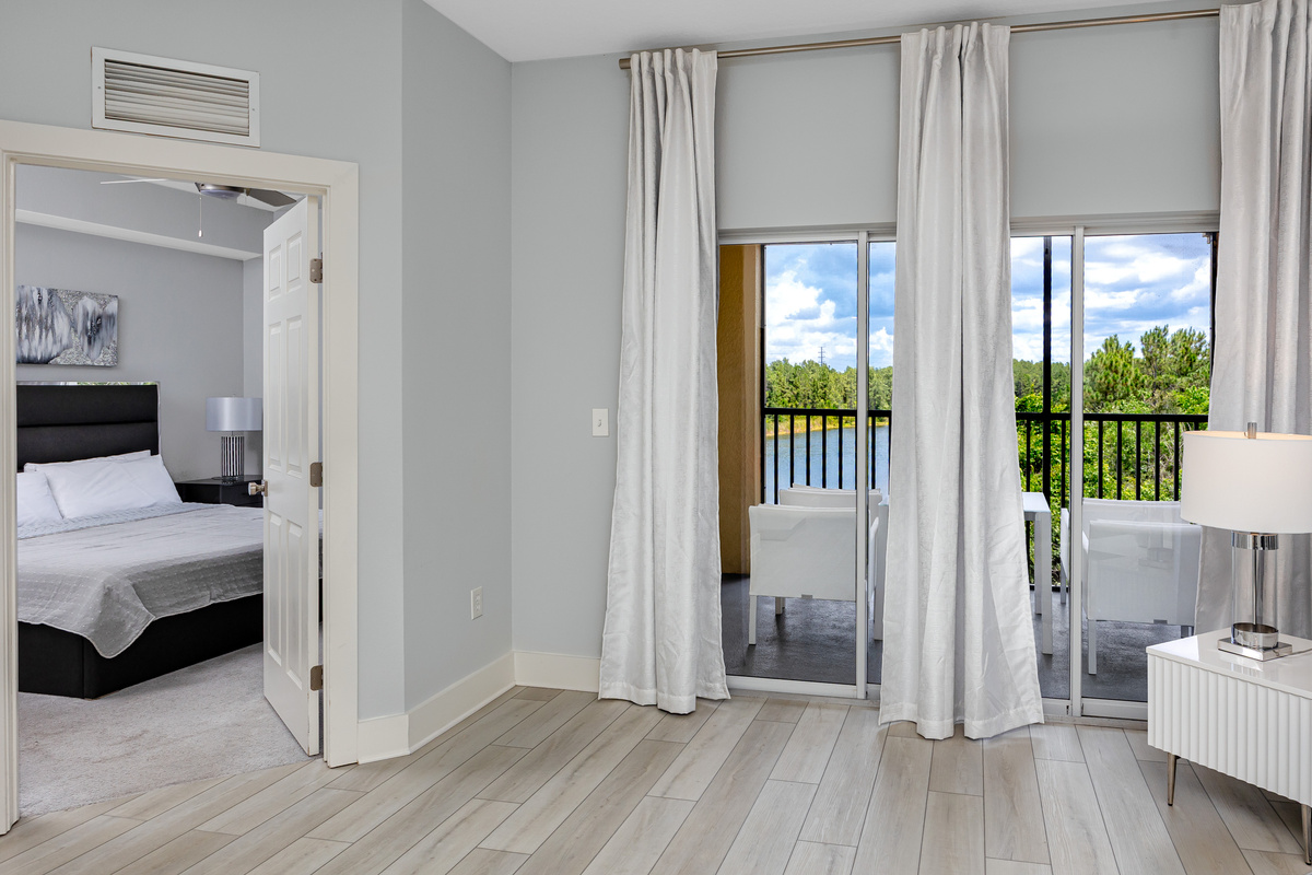 Enjoy the view from the balcony