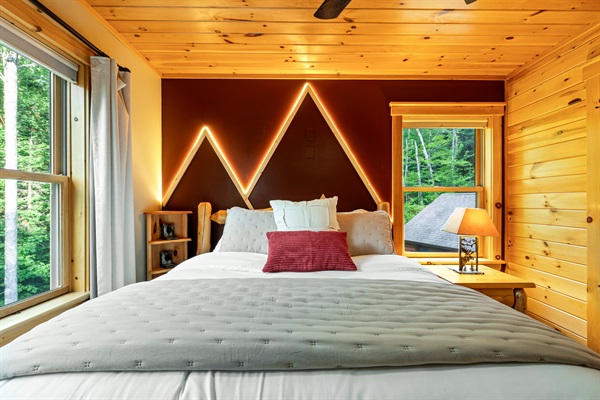 Cozy and quiet, Bedroom 2 features a queen bed made for easy rest