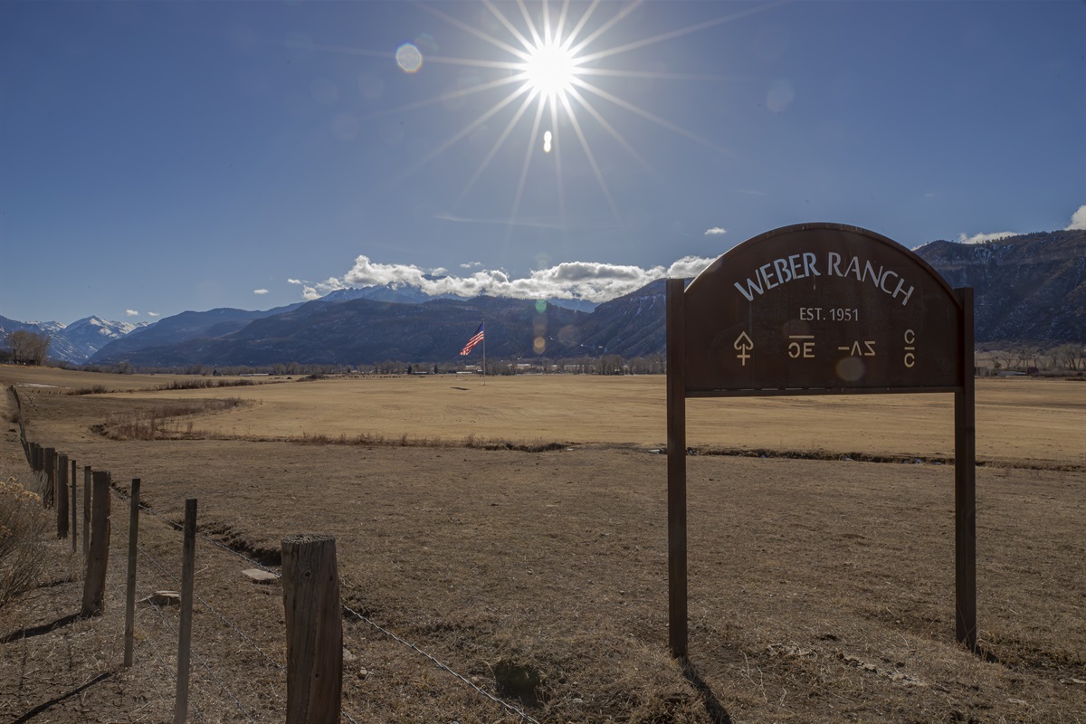Weber Ranch on the way to Ouray