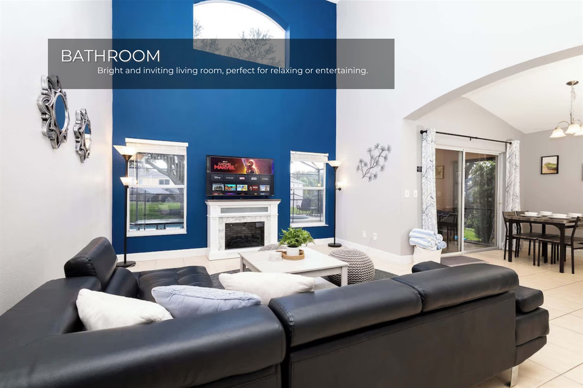 A cozy living space perfect for family time or entertaining guests.