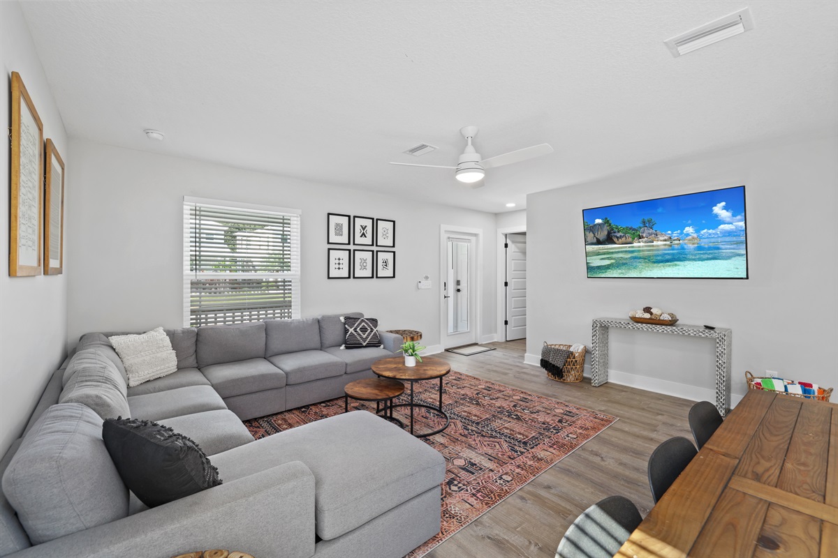 spacious living room