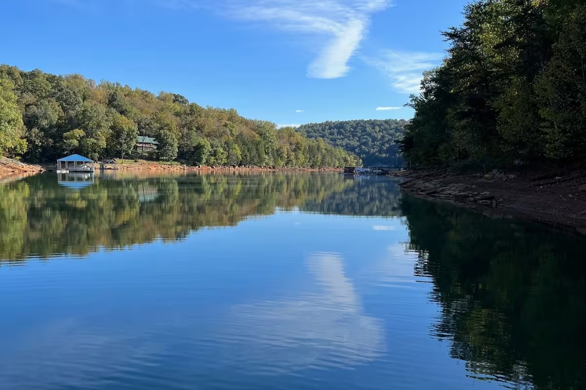 mid day view from dock. Quiet cove!