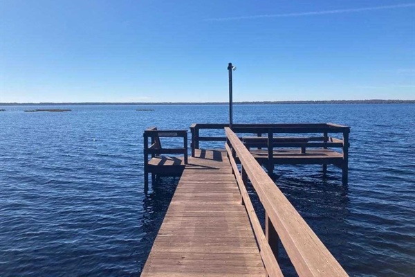 Fishing dock a short walk on foot to the lake in Vacation Village -- swimming allowed. Boat ramp also available free of charge.