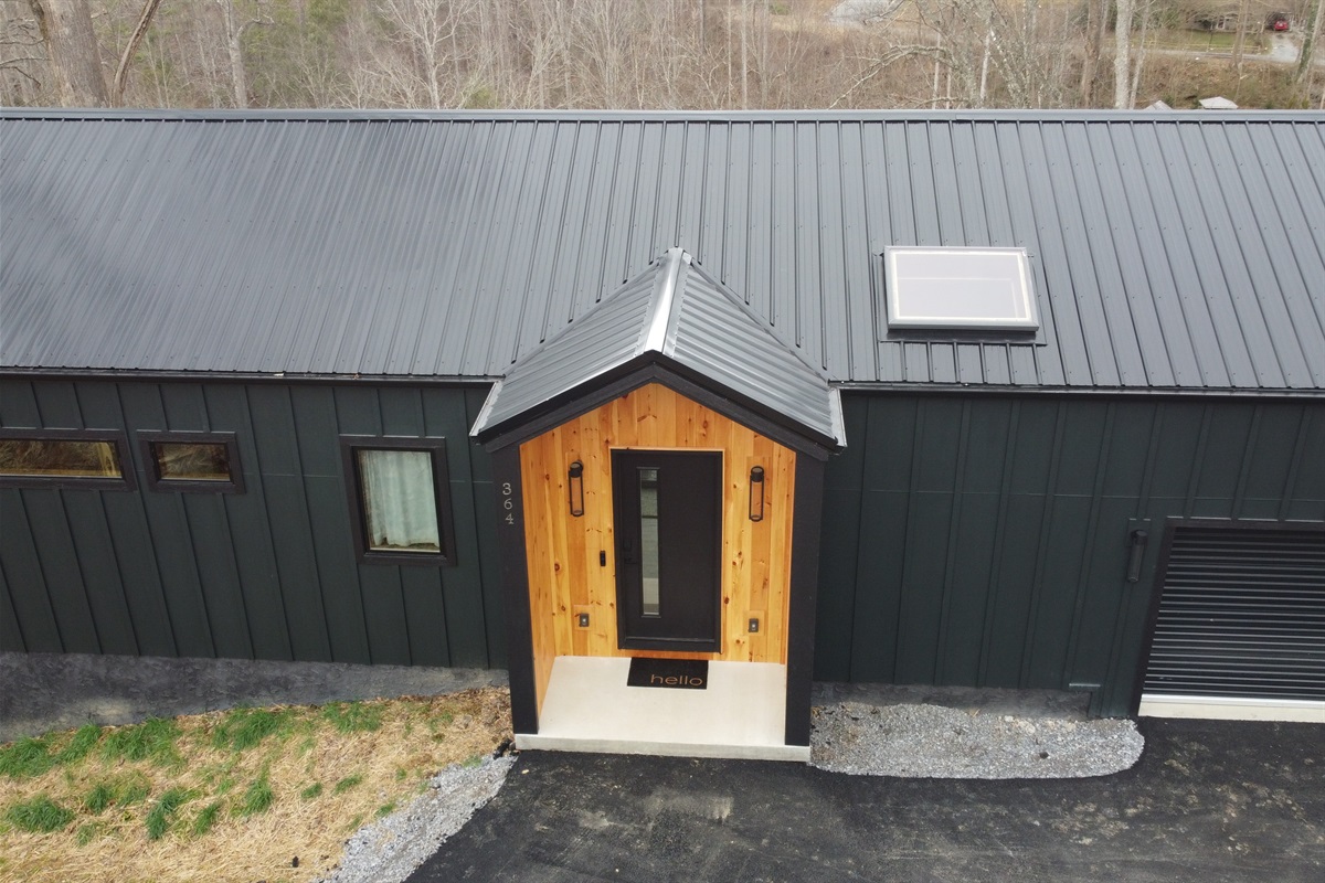 Front view of the cabin