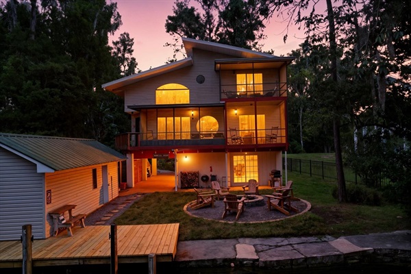 Twilight at The Manatee Lodge