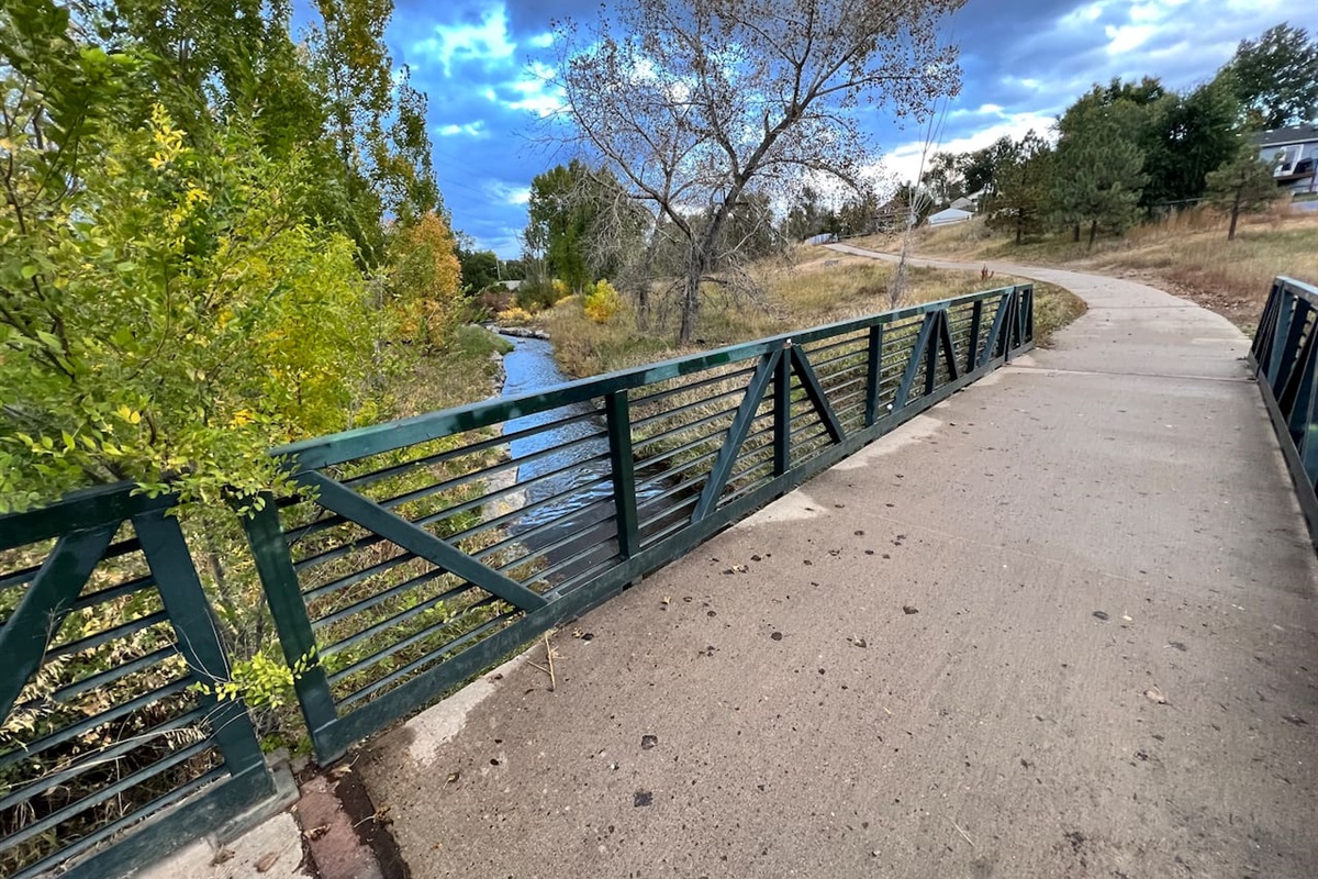 Joseph Martinez Park. 2 Blocks North. Our parks are all connected by walking paths that lead directly to downtown.  Great for walks with pets and lots of loops for exercise.