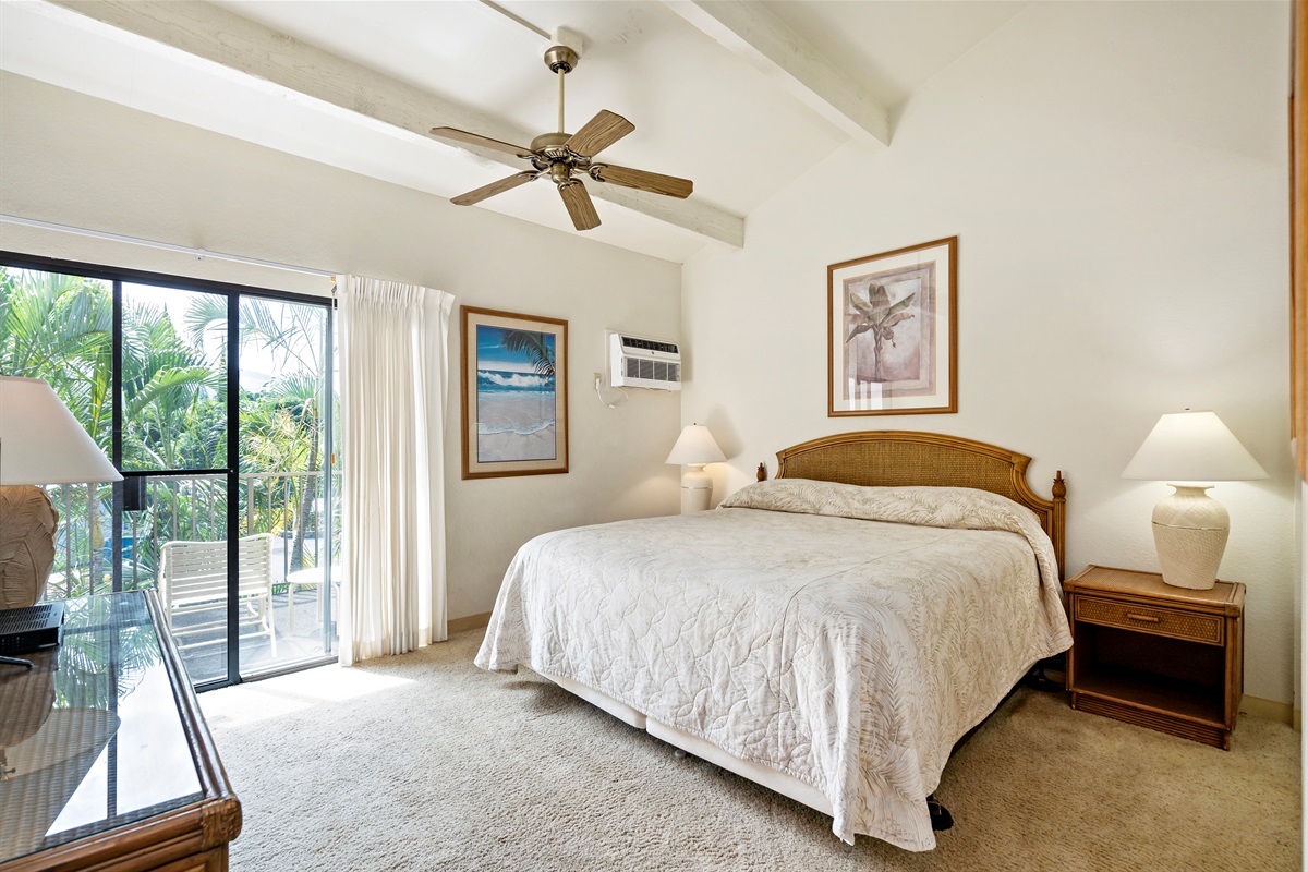 Beautiful tropical view from your king bed