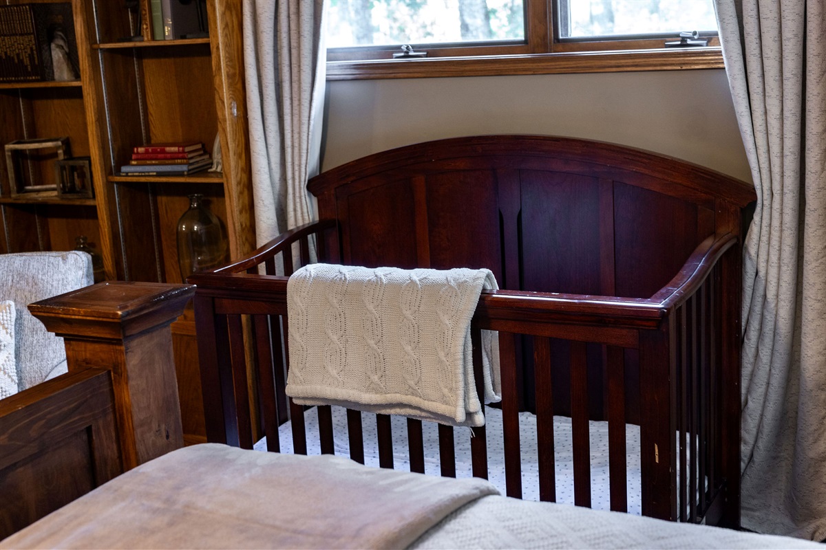 Crib in King bedroom #2!