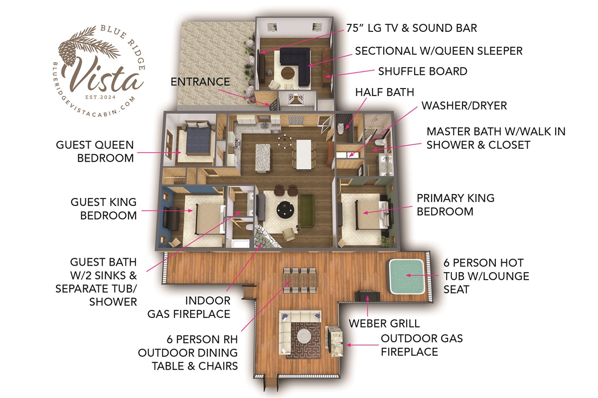 3D Layout of Blue Ridge Vista