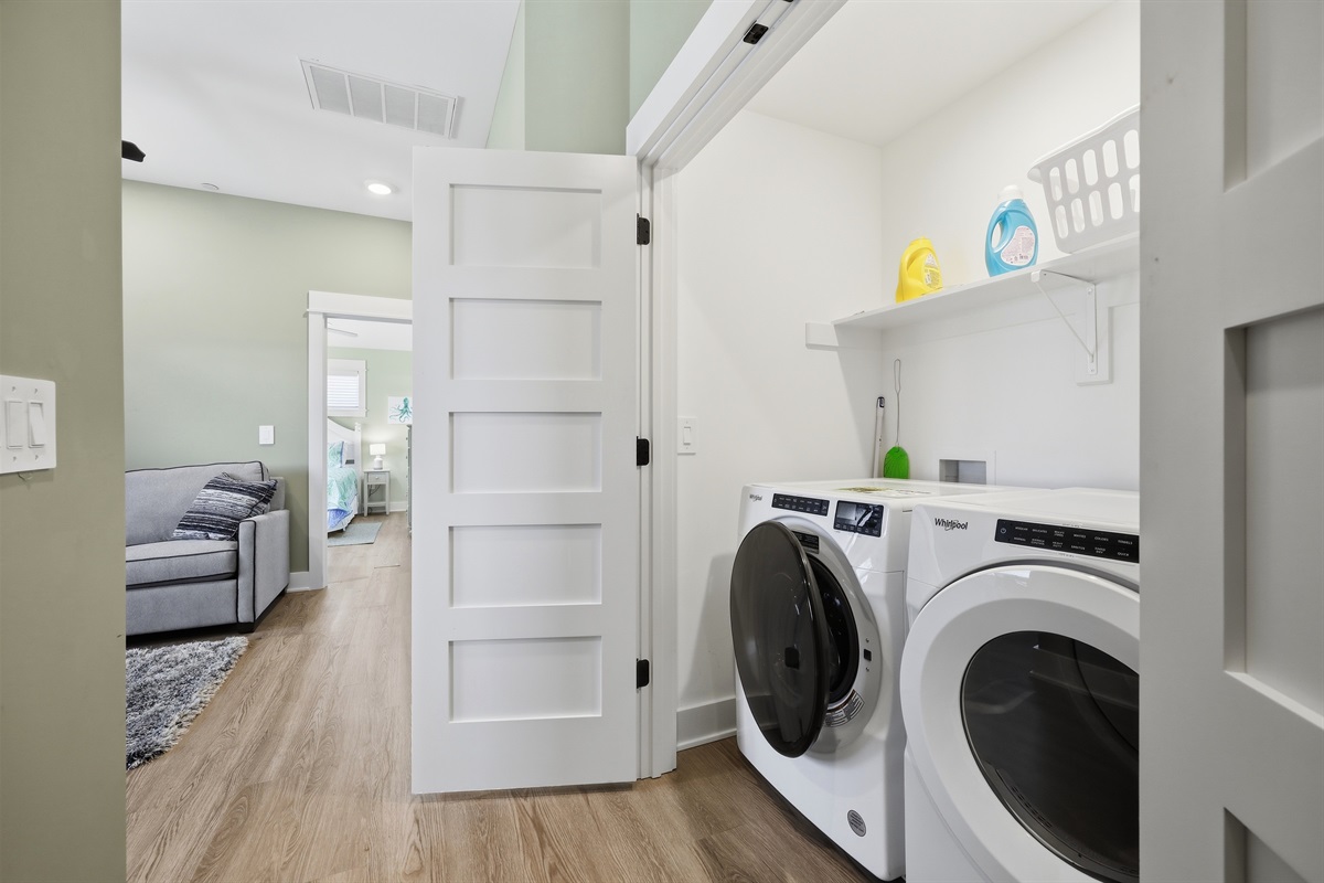 In-home washer and dryer for your stay