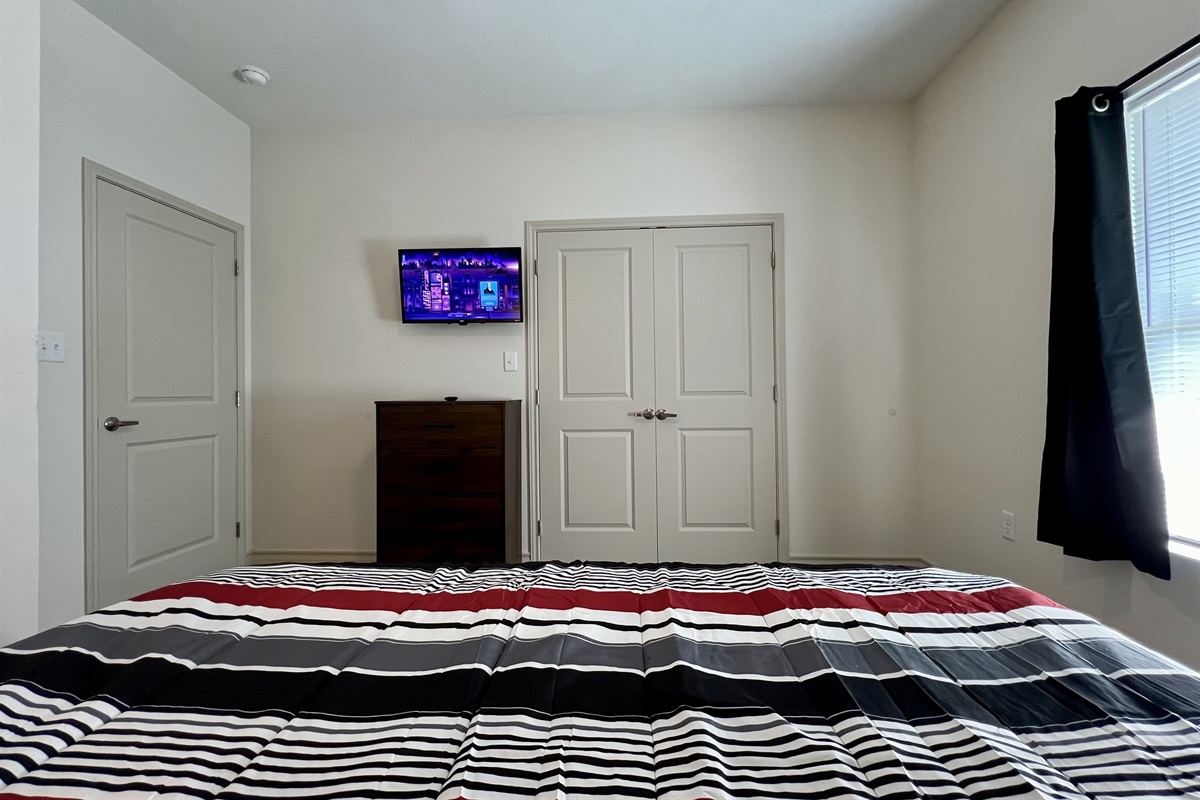 Smart Roku TV in Primary Bedroom