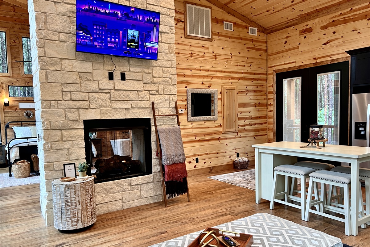 Roku TV in living room and bedroom.