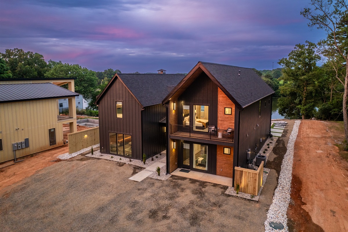 Enjoy tranquil evenings with this stunning exterior backdrop, perfect for unwinding after a day of adventure.