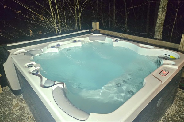 Private Hot Tub in the backyard