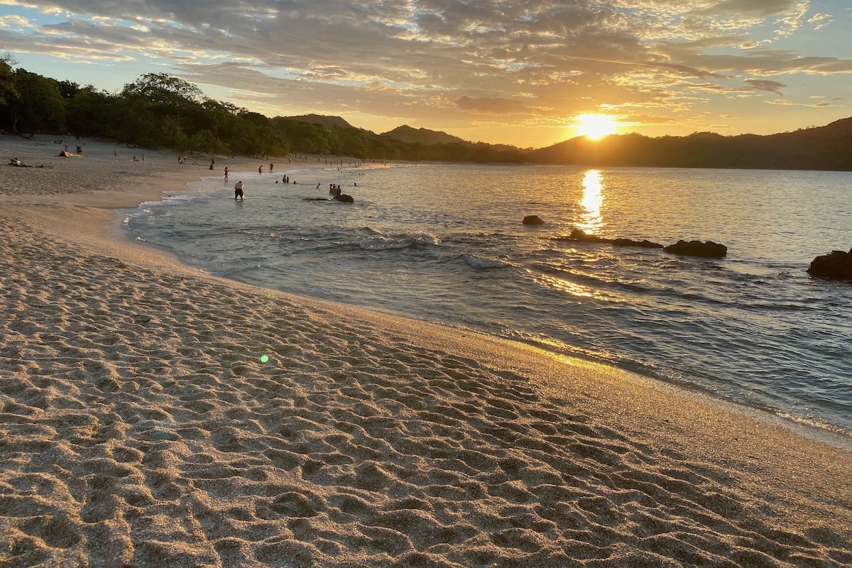 Crowded beaches! This is Playa Conchal in the town of Brasalito.
