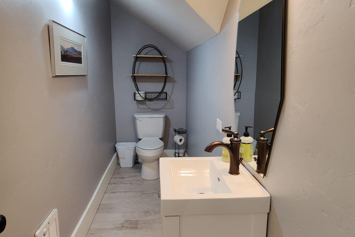 Second floor half-bathroom.