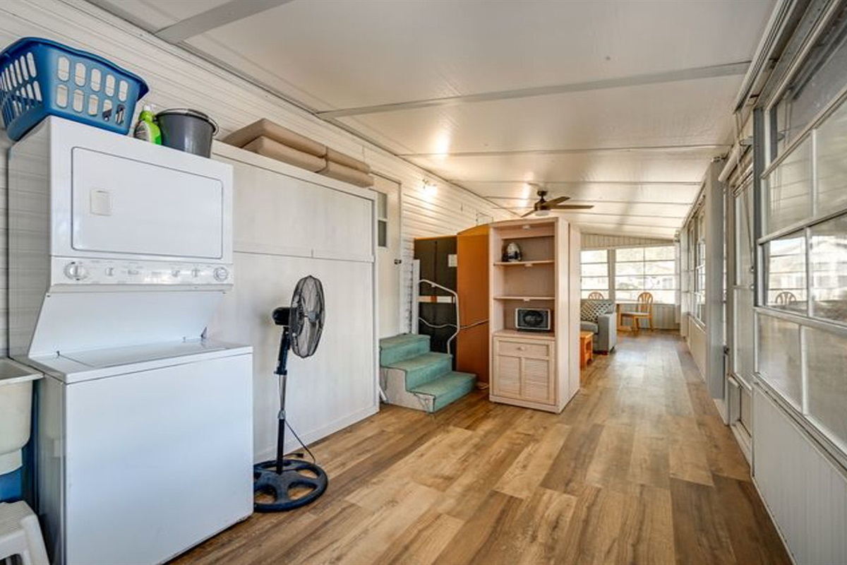Laundry Area and Murphy Bed
