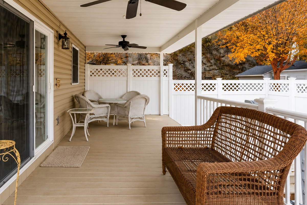 Relaxing sitting area