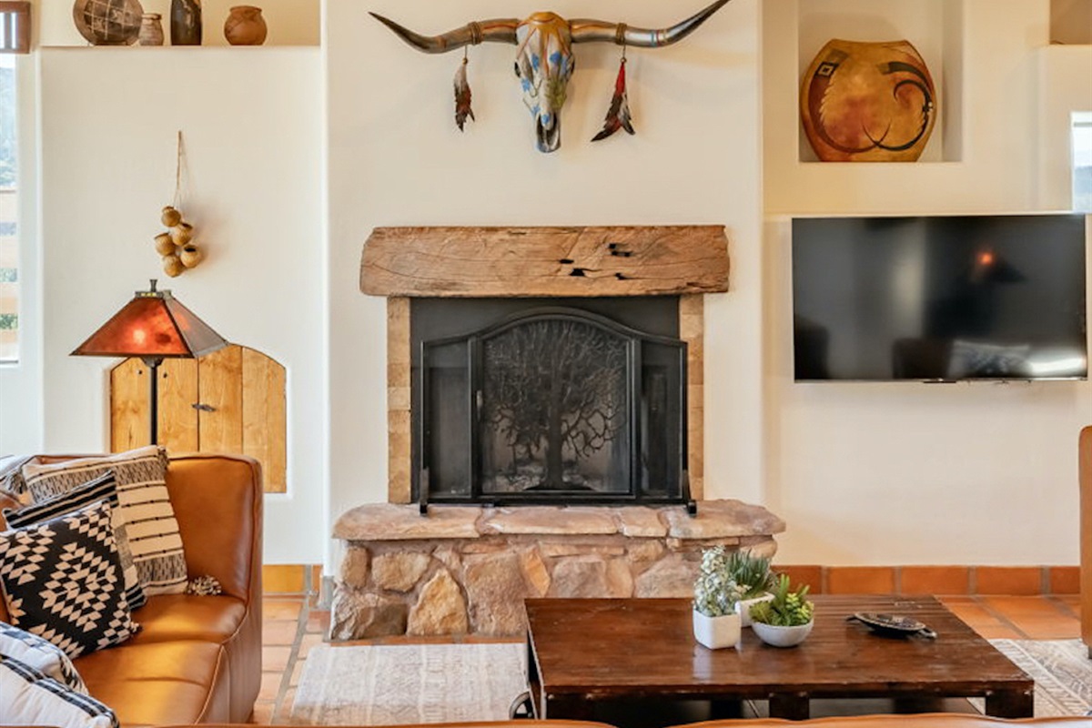 Enjoy great conversation around the beautiful Fireplace.