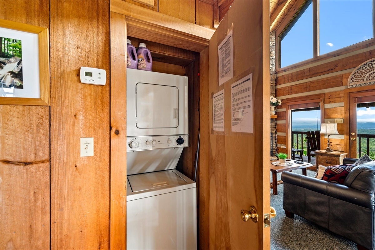 Washer and Dryer for you to use.