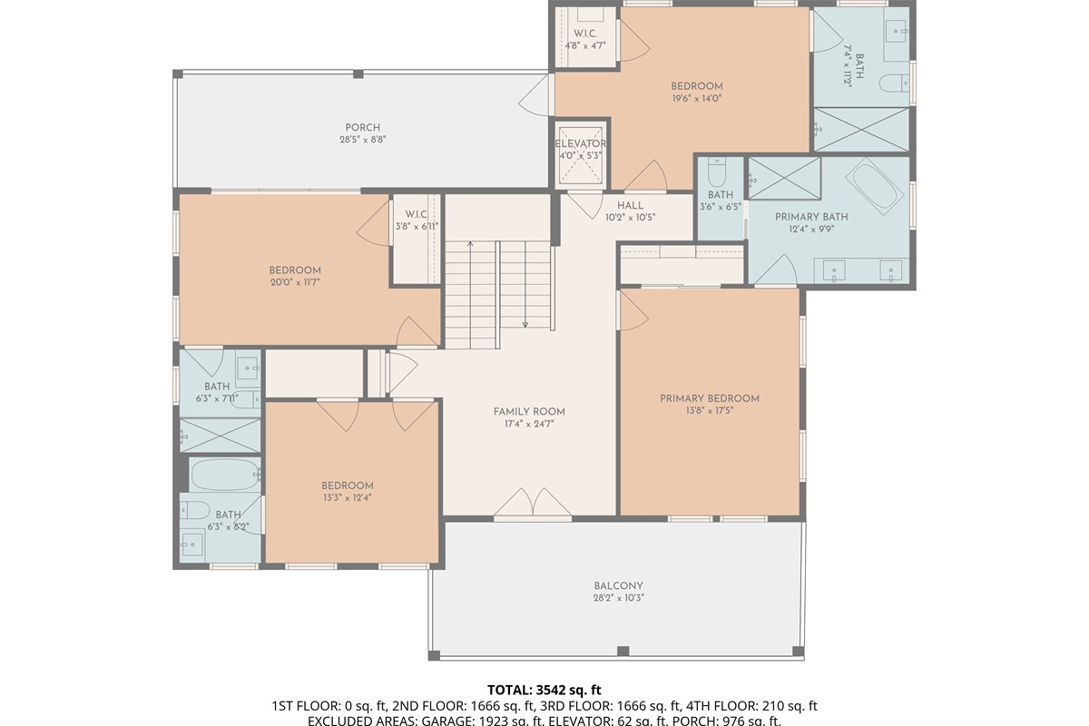 Third Floor, Floor Plan | All Decked Out | 4602 Palm Blvd, Isle of Palms, SC | IOP Escapes