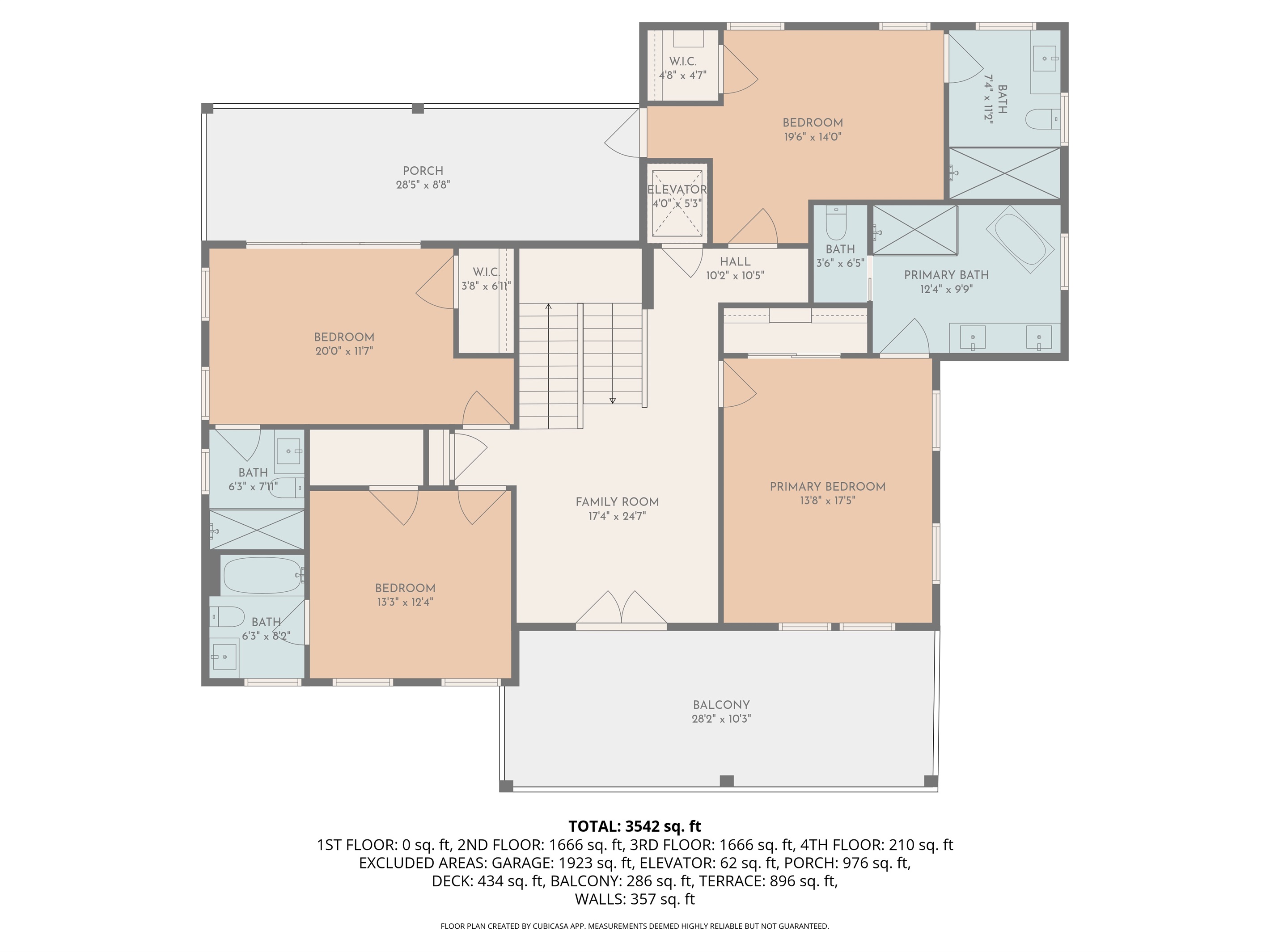 Third Floor, Floor Plan | All Decked Out | 4602 Palm Blvd, Isle of Palms, SC | IOP Escapes