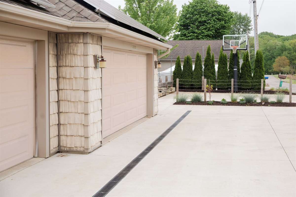 Parking Area with BBall Hoop in Background