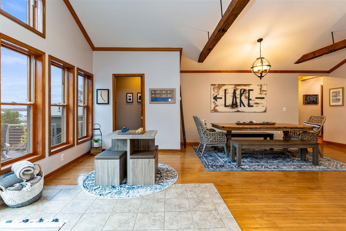 Rustic dining table that seats 6-8