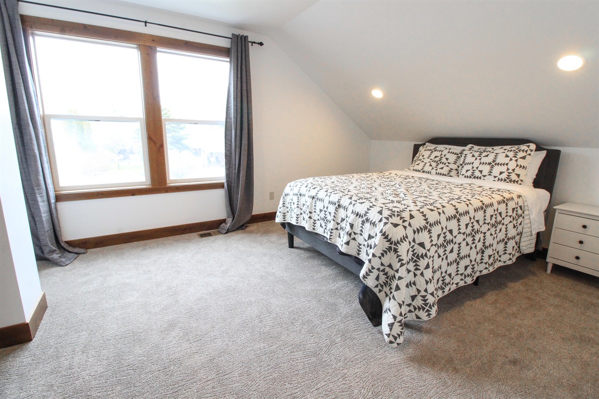 Upstairs queen bedroom