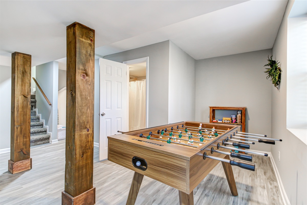Game Room Area With Foosball and Games