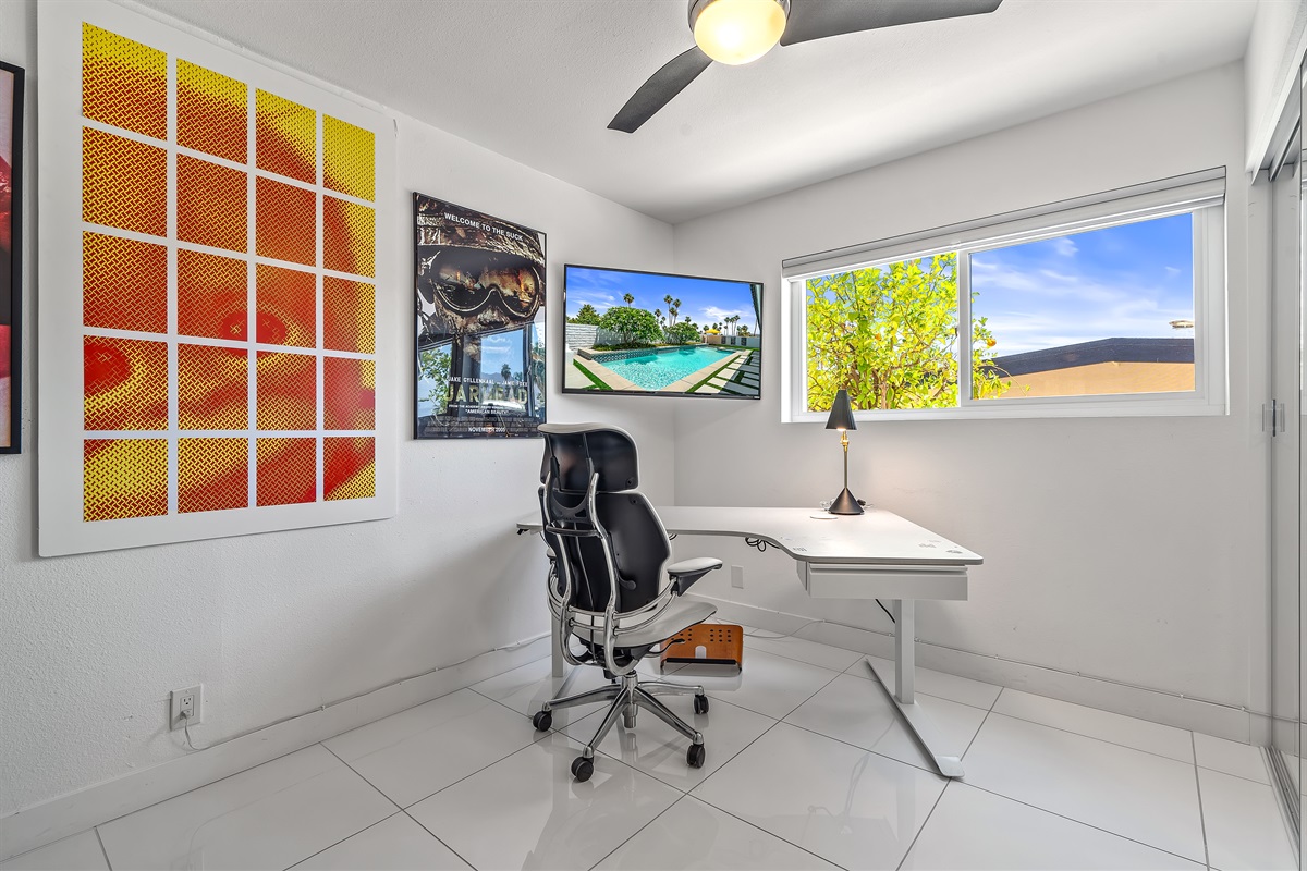 guest bedroom serves as office