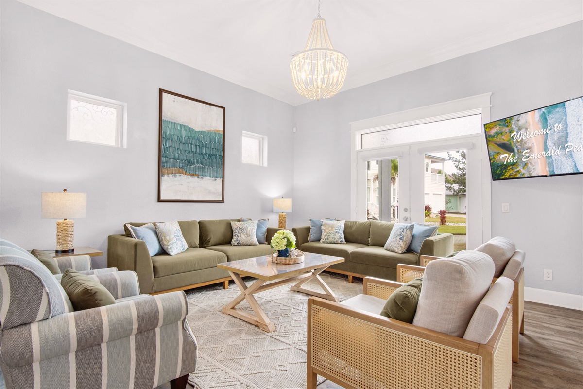 55" TV in living room