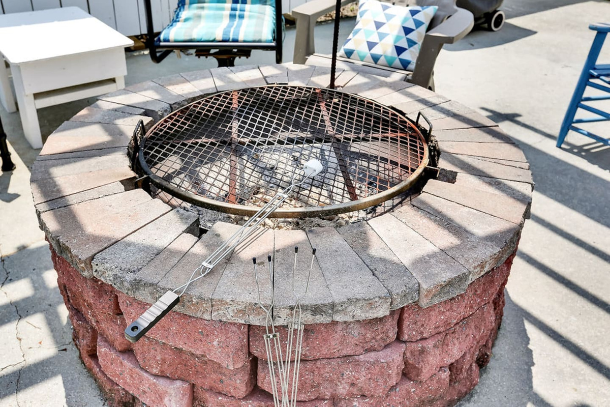 Fire Pit in Outside Gathering Space