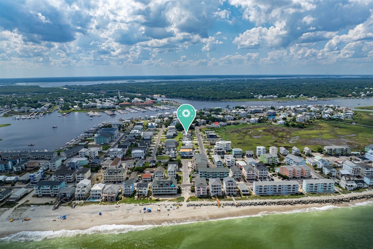 Just a short walk to the beach!