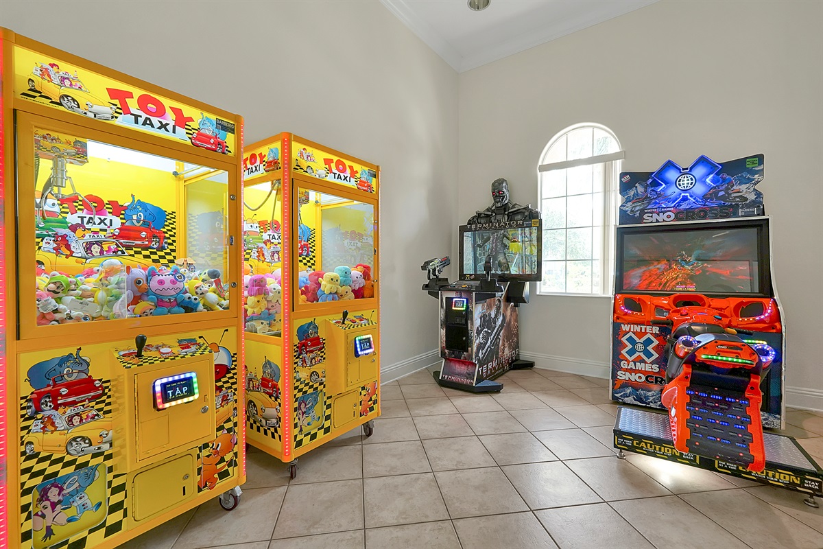 Level up your vacation! The community game room offers a variety of entertainment options for guests of all ages. 