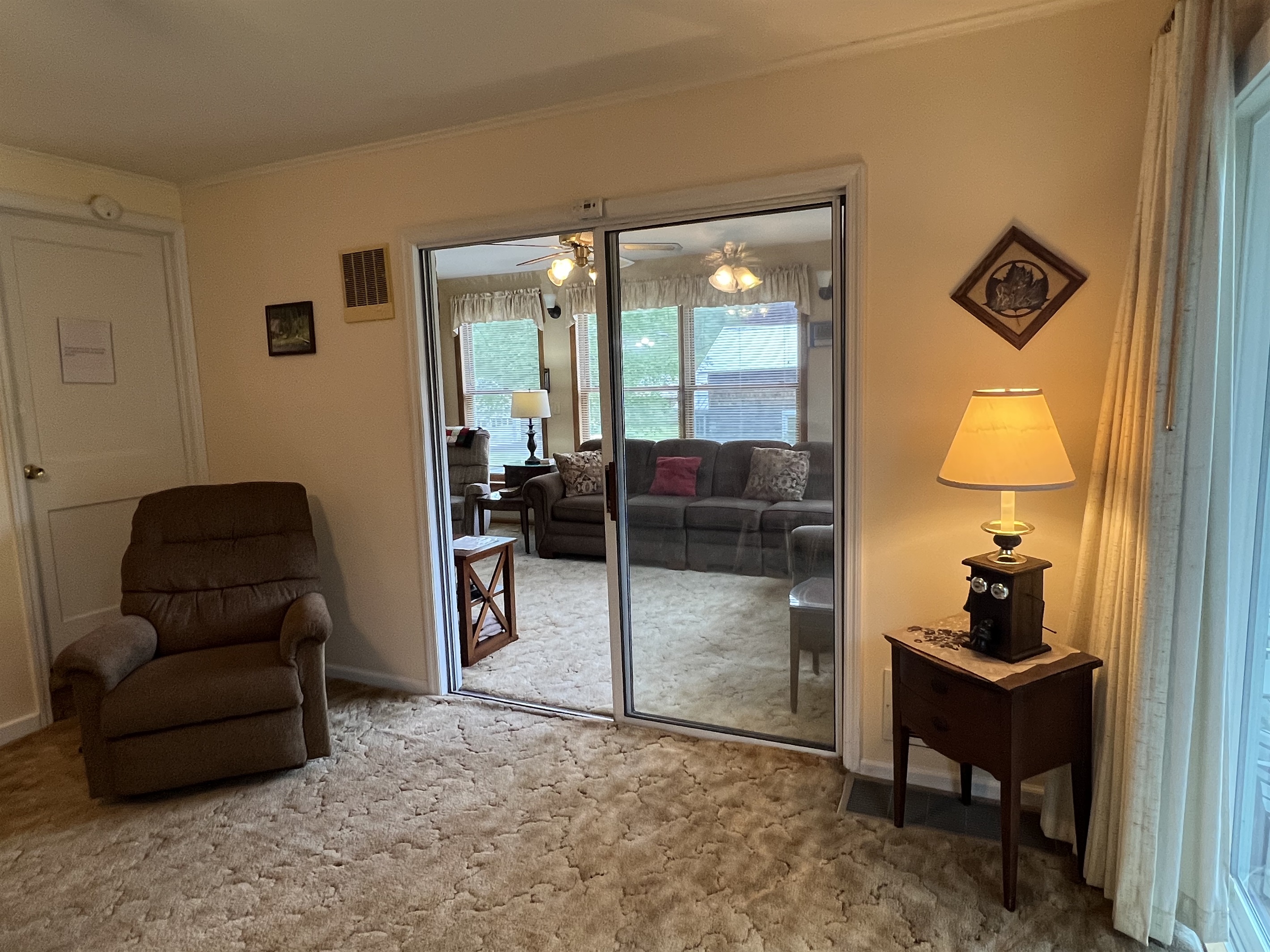 Dining area into family room