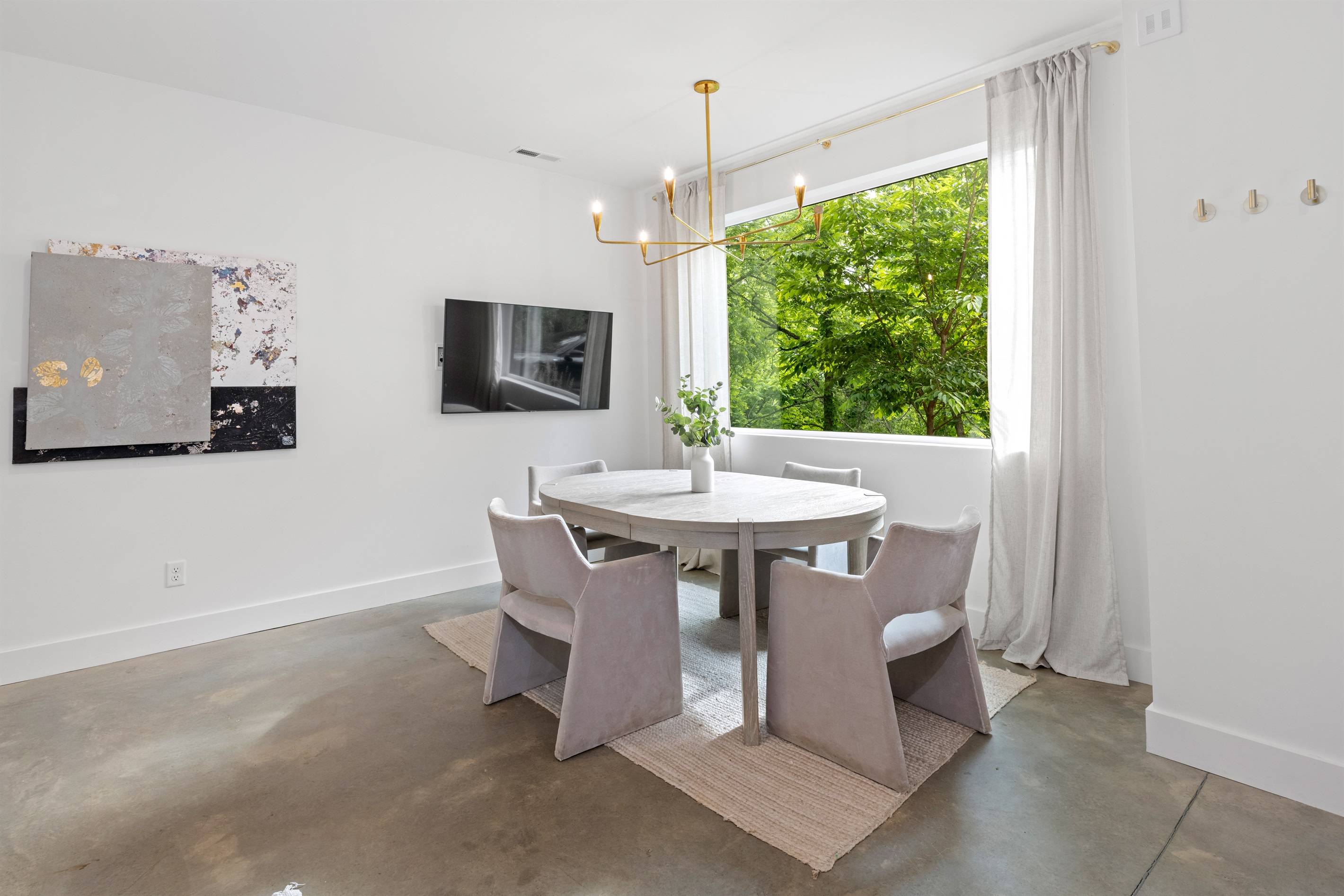 {Gathering Space} Downstairs seating area at Gallery House.