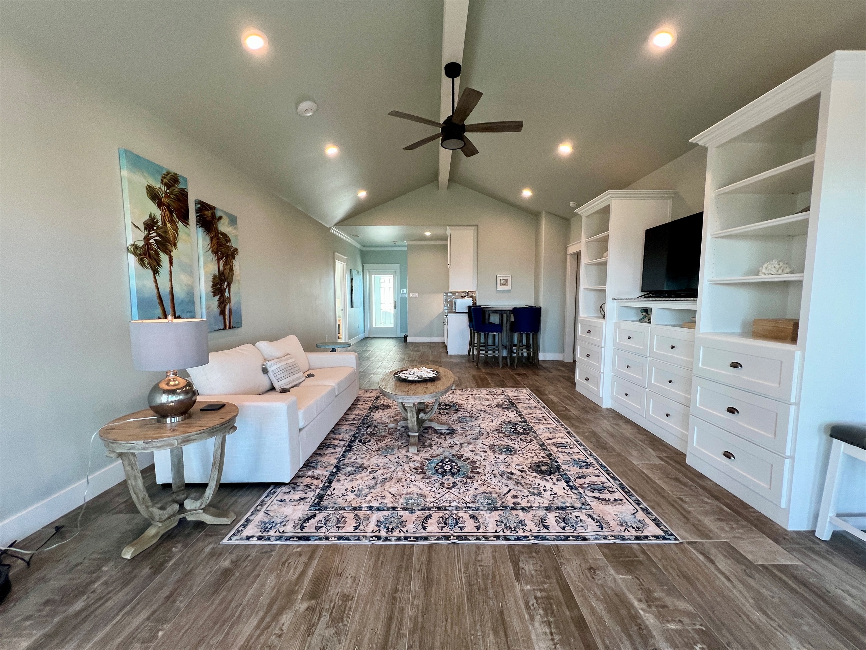 Crystal Paradise Media Room: Spacious media room with comfortable seating and immersive viewing experience.