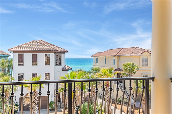 View from the 3rd floor master bedroom private balcony