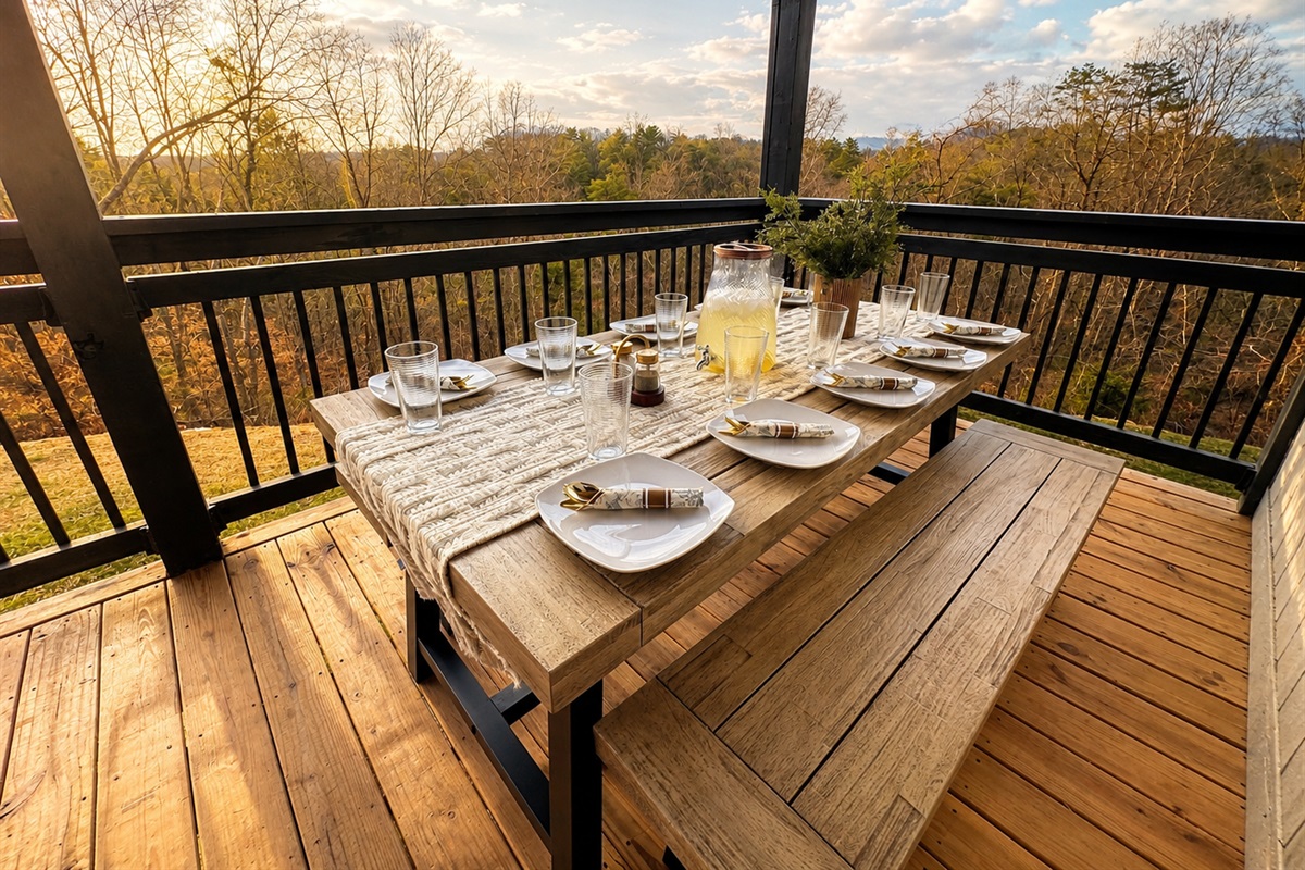 Floor 2 - Main Floor: Deck off Kitchen