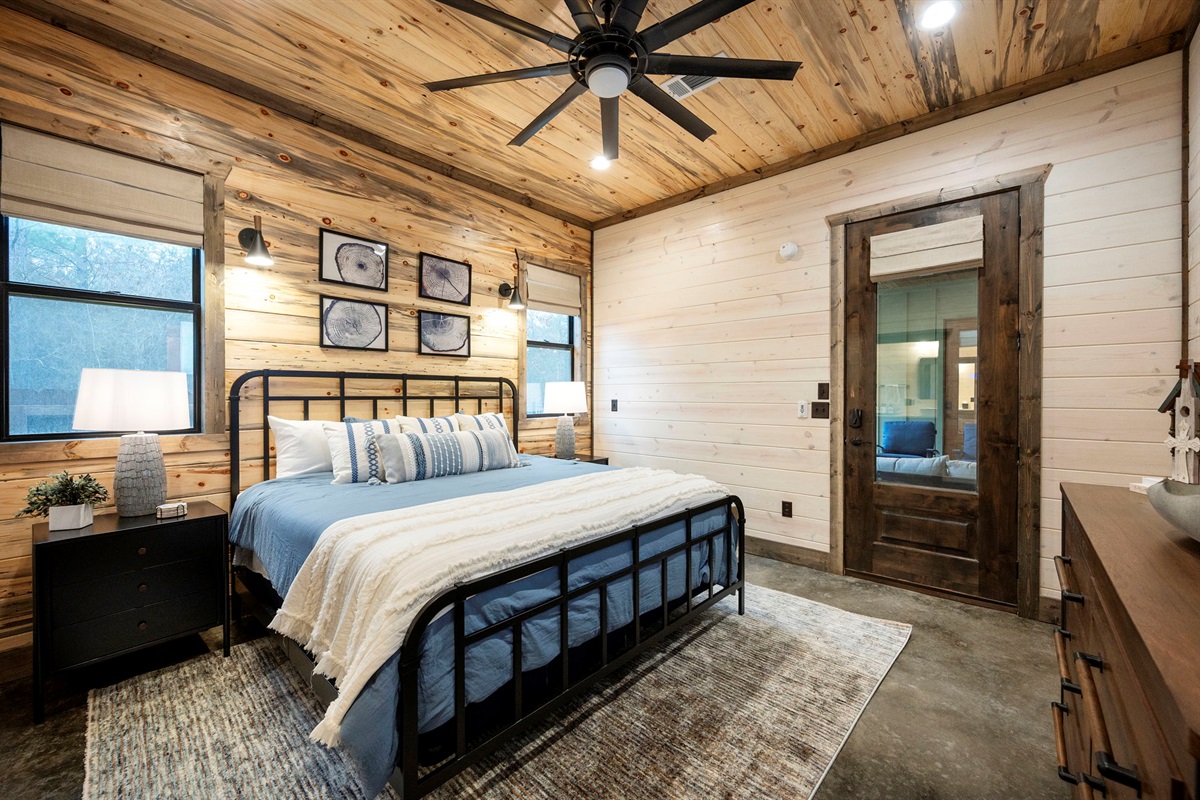 [Bedroom #3] The "Blue Spruce Suite" is a king bed master suite with full bath