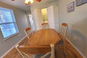 Washer/Dryer Located in Dining Area Closet