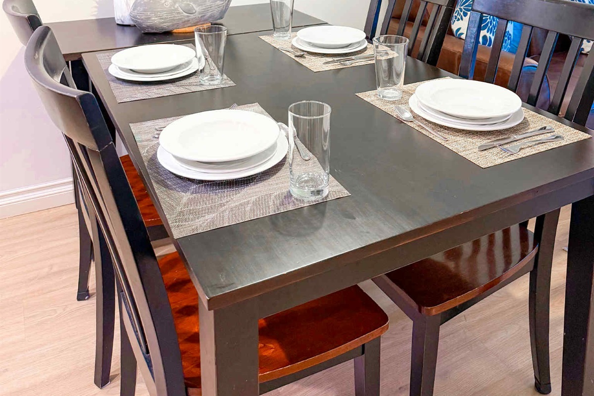 Unit A - Dining area.