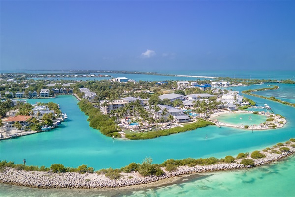 Surrounded by the turquoise waters of Duck Key