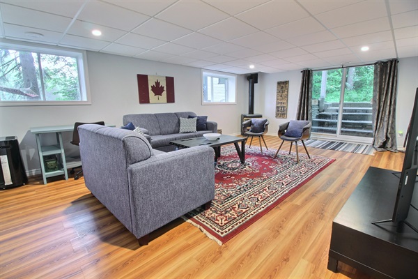 Living Room with TV - Basement