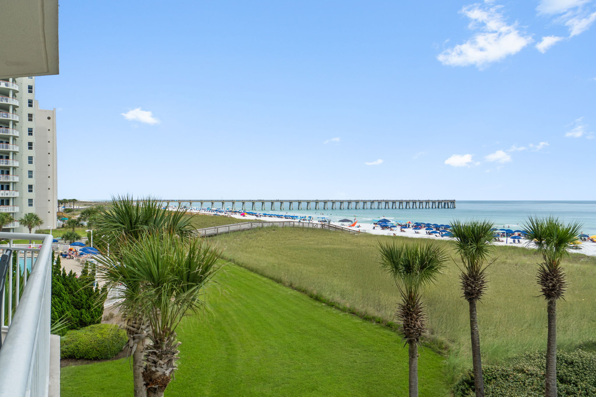 View looking East on Balcony
