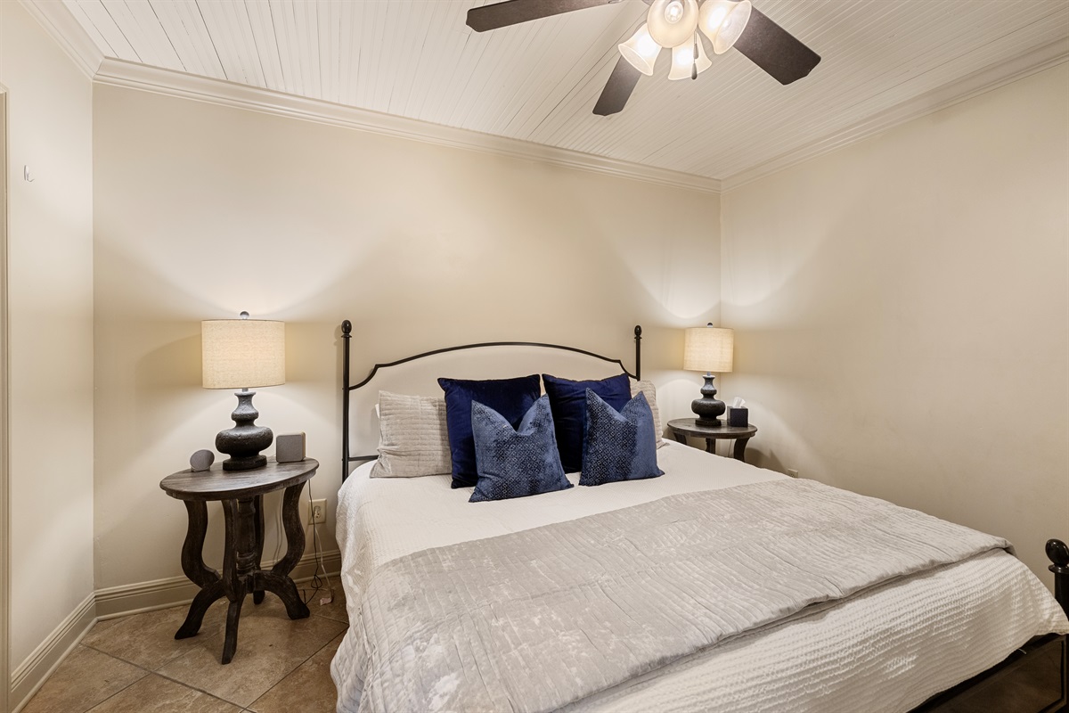Elegant décor, plush pillows, and perfect lighting for your restful retreat